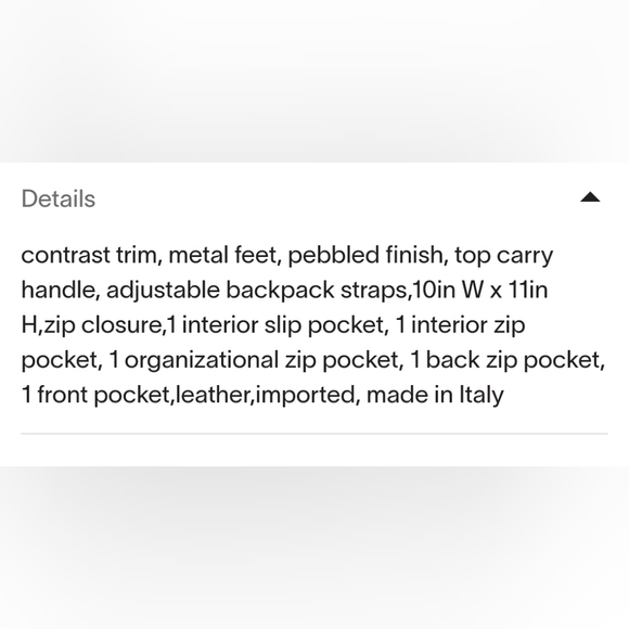 Divina Firenze Backpack Handbag - Picture 14 of 14